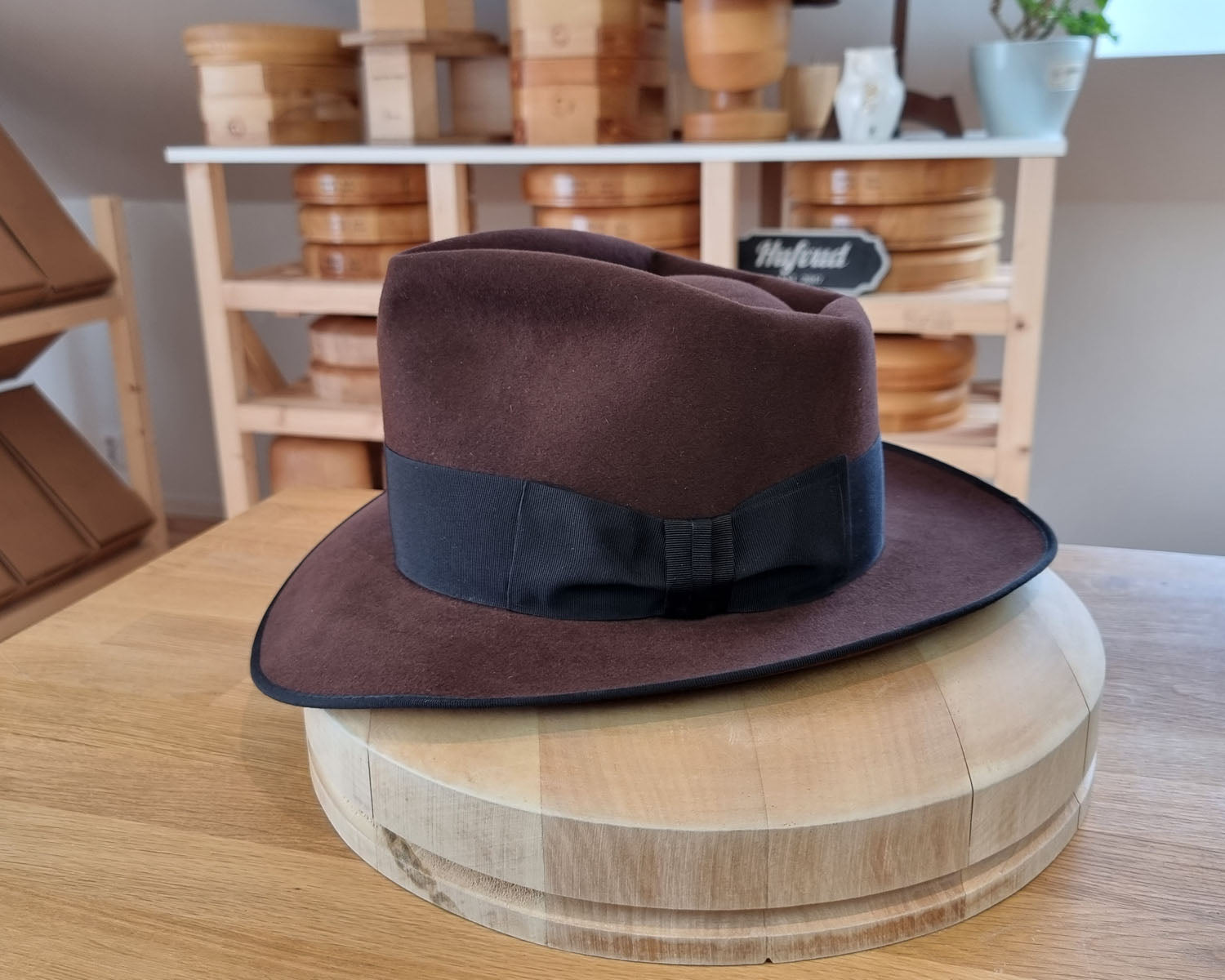 WHIPPET FEDORA | 50X BEAVER | DARK BROWN RUST  COLOR | SIZE 58, US 7 1/4