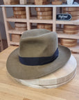 LEIFUR Adventure FEDORA | BEAVER FIFTY WESTERN FELT | WHISKEY COLOR | SIZE 59, US 7 3/8