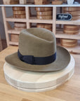 LEIFUR Adventure FEDORA | BEAVER FIFTY WESTERN FELT | WHISKEY COLOR | SIZE 59, US 7 3/8