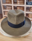 LEIFUR Adventure FEDORA | BEAVER FIFTY WESTERN FELT | WHISKEY COLOR | SIZE 59, US 7 3/8