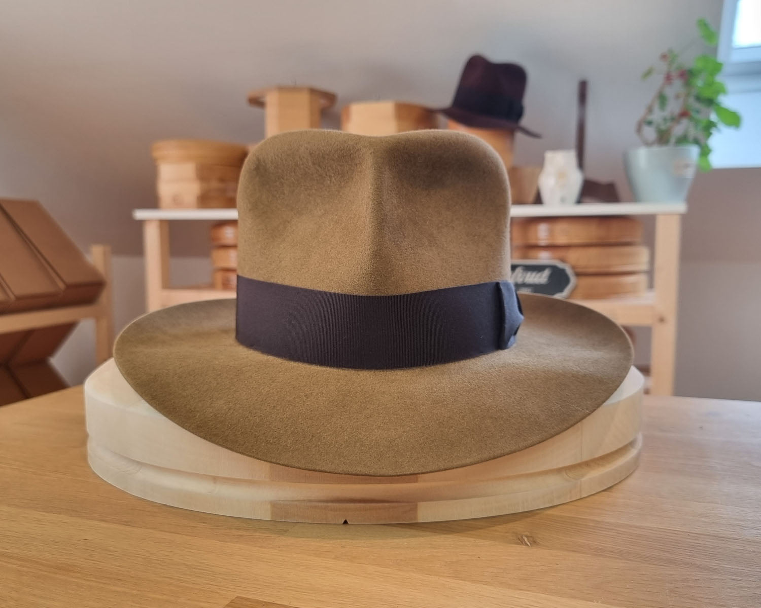 LEIFUR Adventure FEDORA | BEAVER FIFTY WESTERN FELT | WHISKEY COLOR | SIZE 59, US 7 3/8