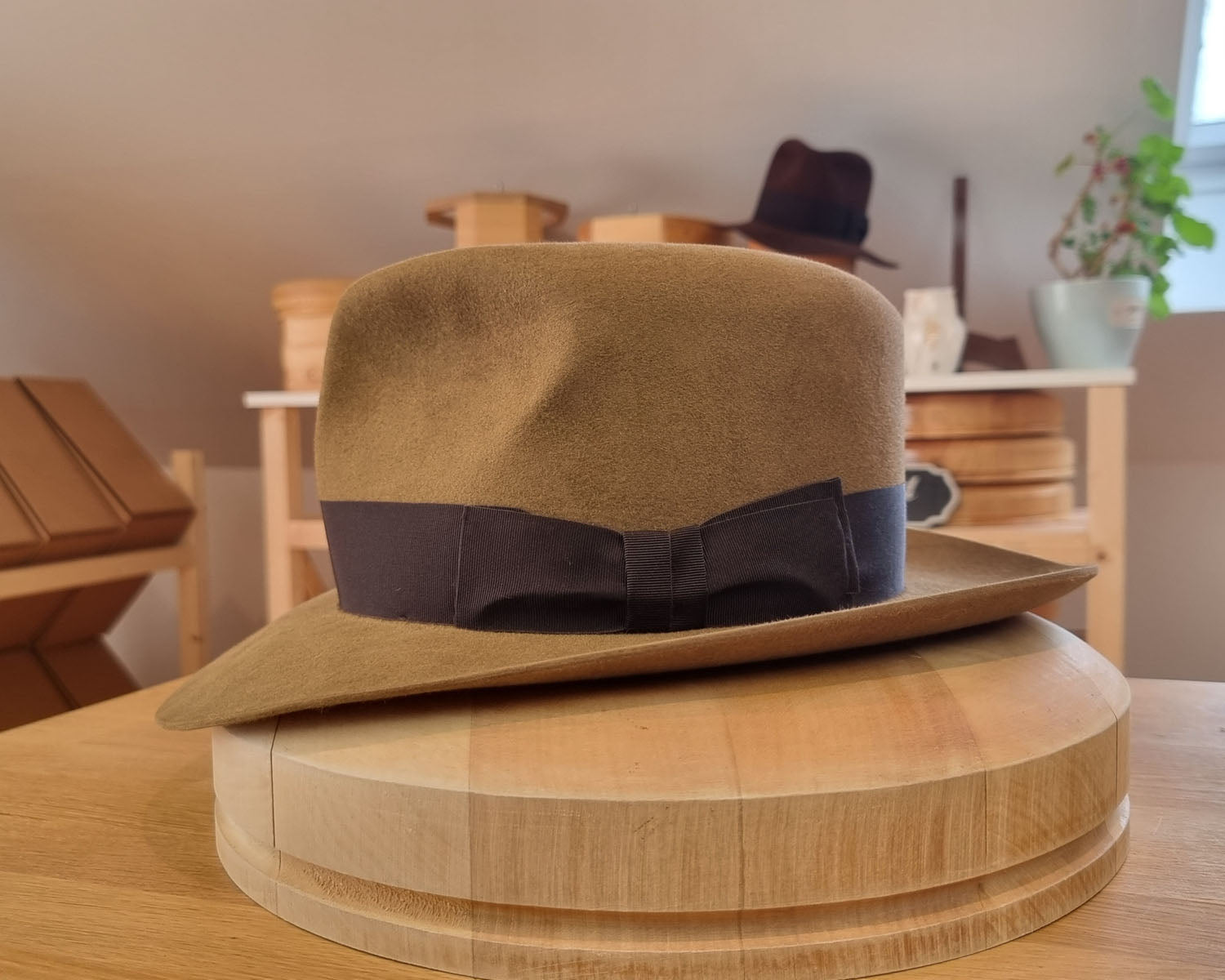 LEIFUR Adventure FEDORA | BEAVER FIFTY WESTERN FELT | WHISKEY COLOR | SIZE 59, US 7 3/8