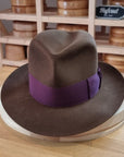 CAGNEY FEDORA | RABBIT & HARE DELUXE BLEND | SABLE BROWN COLOR | SIZE 61, US 7 5/8