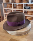 CAGNEY FEDORA | RABBIT & HARE DELUXE BLEND | SABLE BROWN COLOR | SIZE 61, US 7 5/8