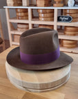 CAGNEY FEDORA | RABBIT & HARE DELUXE BLEND | SABLE BROWN COLOR | SIZE 61, US 7 5/8