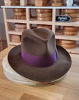 CAGNEY FEDORA | RABBIT & HARE DELUXE BLEND | SABLE BROWN COLOR | SIZE 61, US 7 5/8