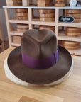 CAGNEY FEDORA | RABBIT & HARE DELUXE BLEND | SABLE BROWN COLOR | SIZE 61, US 7 5/8