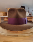 CAGNEY FEDORA | RABBIT & HARE DELUXE BLEND | SABLE BROWN COLOR | SIZE 61, US 7 5/8