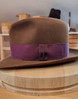 CAGNEY FEDORA | RABBIT & HARE DELUXE BLEND | SABLE BROWN COLOR | SIZE 61, US 7 5/8