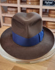 CAGNEY FEDORA | RABBIT & HARE DELUXE BLEND | SABLE BROWN COLOR | SIZE 60, US 7 1/2