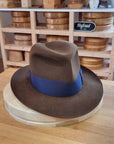 CAGNEY FEDORA | RABBIT & HARE DELUXE BLEND | SABLE BROWN COLOR | SIZE 60, US 7 1/2