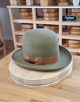 WESTERN UPCYCLE | 3X BEAVER | SAGE GREEN COLOR | SIZE 58, US 7 1/4