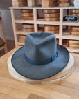 PLAYBOY FEDORA | BEAVER HUNDRED | EMERALD GRAY COLOR | SIZE 57, US 7 1/8