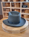 PLAYBOY FEDORA | BEAVER HUNDRED | EMERALD GRAY COLOR | SIZE 57, US 7 1/8