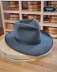 PLAYBOY FEDORA | BEAVER HUNDRED | EMERALD GRAY COLOR | SIZE 57, US 7 1/8