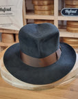 LEIFUR Adventure FEDORA | BEAVER HUNDRED WESTERN WEIGHT | ANTRACITE GRAY COLOR | SIZE 59, US 7 3/8