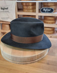 LEIFUR Adventure FEDORA | BEAVER HUNDRED WESTERN WEIGHT | ANTRACITE GRAY COLOR | SIZE 59, US 7 3/8