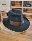 LEIFUR Adventure FEDORA | BEAVER HUNDRED WESTERN WEIGHT | ANTRACITE GRAY COLOR | SIZE 59, US 7 3/8