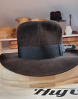 LEIFUR Adventure FEDORA | NUTRIA | ESPRESSO COLOR | SIZE 59, US 7 3/8