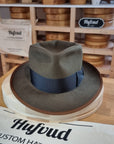 WHIPPET FEDORA | BEAVER FIFTY | OLIVE GREEN COLOR | SIZE 60, US 7 1/2