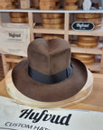 LEIFUR Lucky FEDORA | BEAVER HUNDRED | SABLE BROWN | SIZE 60, US 7 1/2