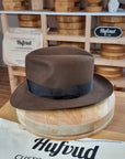 LEIFUR Lucky FEDORA | BEAVER HUNDRED | SABLE BROWN | SIZE 60, US 7 1/2