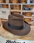 LEIFUR Lucky FEDORA | BEAVER HUNDRED | SABLE BROWN | SIZE 60, US 7 1/2