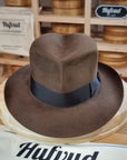 LEIFUR Lucky FEDORA | BEAVER HUNDRED | SABLE BROWN | SIZE 60, US 7 1/2