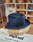 PLAYBOY FEDORA | BEAVER FIFTY | STEEL COLOR | SIZE 62, US 7 3/4