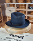 PLAYBOY FEDORA | BEAVER FIFTY | STEEL COLOR | SIZE 62, US 7 3/4