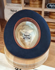 PLAYBOY FEDORA | BEAVER FIFTY | STEEL COLOR | SIZE 62, US 7 3/4