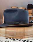 PLAYBOY FEDORA | BEAVER FIFTY | STEEL COLOR | SIZE 62, US 7 3/4