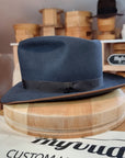 PLAYBOY FEDORA | BEAVER FIFTY | STEEL COLOR | SIZE 62, US 7 3/4