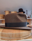 LEIFUR Lucky FEDORA | BEAVER FIFTY | SABLE BROWN | SIZE 59, US 7 3/8