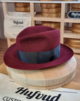 FLOKI FEDORA | RABBIT & HARE DELUXE FELT | BURGUNDY COLOR | SIZE 59, US 7 3/8