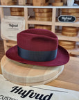 FLOKI FEDORA | RABBIT & HARE DELUXE FELT | BURGUNDY COLOR | SIZE 59, US 7 3/8