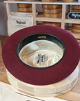 FLOKI FEDORA | RABBIT & HARE DELUXE FELT | BURGUNDY COLOR | SIZE 59, US 7 3/8