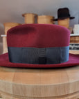 FLOKI FEDORA | RABBIT & HARE DELUXE FELT | BURGUNDY COLOR | SIZE 59, US 7 3/8