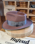 WHIPPET FEDORA | BEAVER FIFTY | DUSTY ROSE COLOR | SIZE 61, US 7 5/8