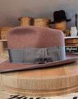 WHIPPET FEDORA | BEAVER FIFTY | DUSTY ROSE COLOR | SIZE 61, US 7 5/8