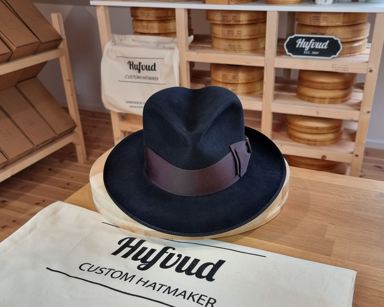 FLOKI FEDORA | BEAVER HUNDRED | DARK NAVY COLOR | SIZE 60, US 7 1/2