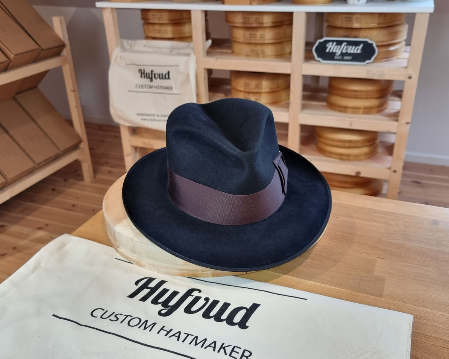 FLOKI FEDORA | BEAVER HUNDRED | DARK NAVY COLOR | SIZE 60, US 7 1/2