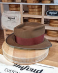 NEW STYLE FEDORA | RABBIT & HARE DELUXE BLEND | CINNAMON COLOR | SIZE 58, US 7 1/4