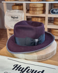 WHIPPET FEDORA | LIMITED EDITION | BEAVER HUNDRED | PLUM COLOR | SIZE 60, US 7 1/2