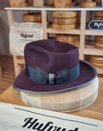 WHIPPET FEDORA | LIMITED EDITION | BEAVER HUNDRED | PLUM COLOR | SIZE 60, US 7 1/2