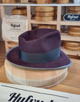 WHIPPET FEDORA | LIMITED EDITION | BEAVER HUNDRED | PLUM COLOR | SIZE 60, US 7 1/2