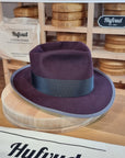 WHIPPET FEDORA | LIMITED EDITION | BEAVER HUNDRED | PLUM COLOR | SIZE 60, US 7 1/2