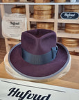 WHIPPET FEDORA | LIMITED EDITION | BEAVER HUNDRED | PLUM COLOR | SIZE 60, US 7 1/2