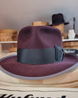 WHIPPET FEDORA | LIMITED EDITION | BEAVER HUNDRED | PLUM COLOR | SIZE 60, US 7 1/2