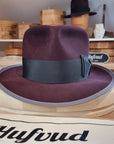 WHIPPET FEDORA | LIMITED EDITION | BEAVER HUNDRED | PLUM COLOR | SIZE 60, US 7 1/2